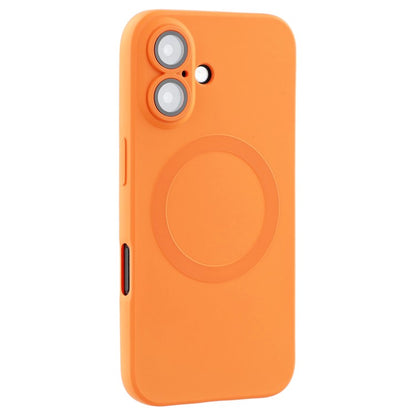 For iPhone 16 Plus Case Compatible with MagSafe Liquid Silicone Phone Cover with Tempered Glass Lens Protecto