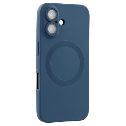 For iPhone 16 Plus Case Compatible with MagSafe Liquid Silicone Phone Cover with Tempered Glass Lens Protecto