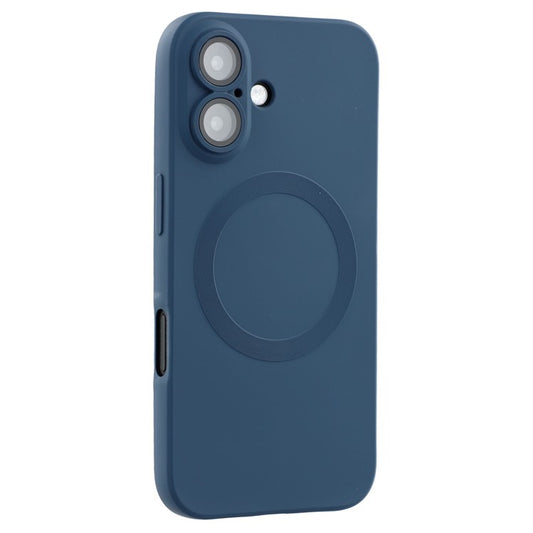 For iPhone 16 Plus Case Compatible with MagSafe Liquid Silicone Phone Cover with Tempered Glass Lens Protecto