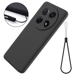 For Huawei nova 13i 4G Liquid Silicone Case Phone Back Cover with Hand Strap