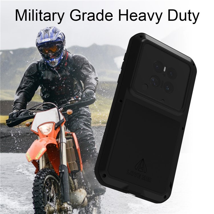 LOVE MEI For Huawei Mate 70 Case Tempered Glass Screen Protector Metal + Silicone Phone Cove - TechGearPal