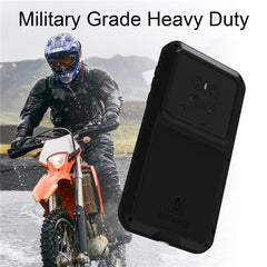 LOVE MEI For Huawei Mate 70 Case Tempered Glass Screen Protector Metal + Silicone Phone Cove - TechGearPal