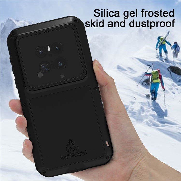 LOVE MEI For Huawei Mate 70 Case Tempered Glass Screen Protector Metal + Silicone Phone Cove - TechGearPal