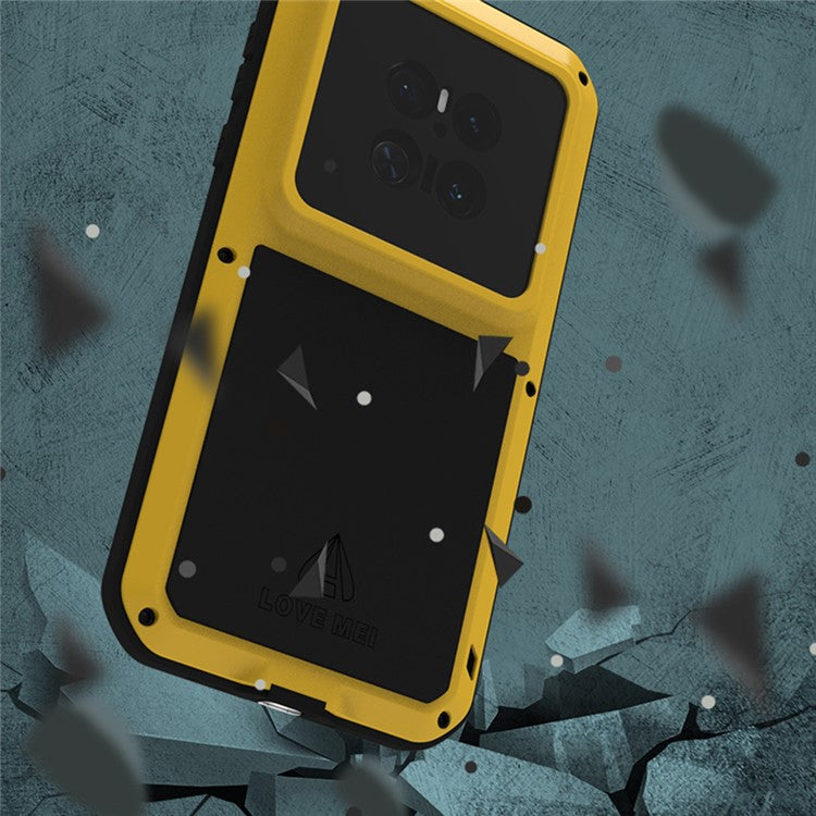 LOVE MEI For Huawei Mate 70 Case Tempered Glass Screen Protector Metal + Silicone Phone Cove - TechGearPal