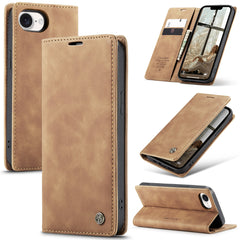 For iPhone 16e Wallet Case CASEME 013 Series PU Leather Phone Cover Stand - TechGearPal