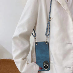 For Huawei nova 13 5G Retro Leather Phone Back Cover with Adjustable Strap