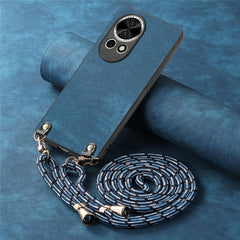 For Huawei nova 13 5G Retro Leather Phone Back Cover with Adjustable Strap
