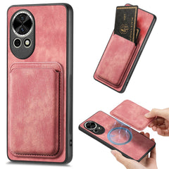 For Huawei nova 13 5G Case Compatible with MagSafe Leather Back Cover with Detachable Card Holder