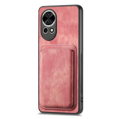 For Huawei nova 13 5G Case Compatible with MagSafe Leather Back Cover with Detachable Card Holder