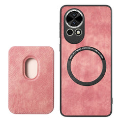 For Huawei nova 13 5G Case Compatible with MagSafe Leather Back Cover with Detachable Card Holder