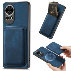 For Huawei nova 13 5G Case Compatible with MagSafe Leather Back Cover with Detachable Card Holder