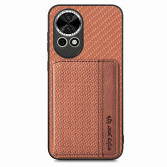 For Huawei nova 13 5G Case RFID Blocking Carbon Fiber Leather Phone Back Cover with Card Holder
