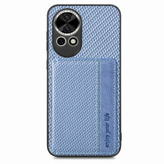 For Huawei nova 13 5G Case RFID Blocking Carbon Fiber Leather Phone Back Cover with Card Holder