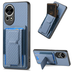 For Huawei nova 13 5G Case with Card Holder Kickstand Fiber Pattern Leather Back Cover