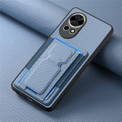 For Huawei nova 13 5G Case with Card Holder Kickstand Fiber Pattern Leather Back Cover