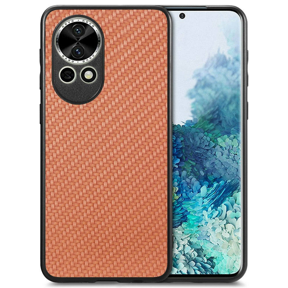 For Huawei nova 13 5G Case Carbon Fiber Texture PU Leather + PC + TPU Phone Cover