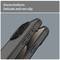 For iPhone 15 Pro Max Case Drop Proof Airbags Frosted Translucent PC + TPU Phone Back Cover - TechGearPal