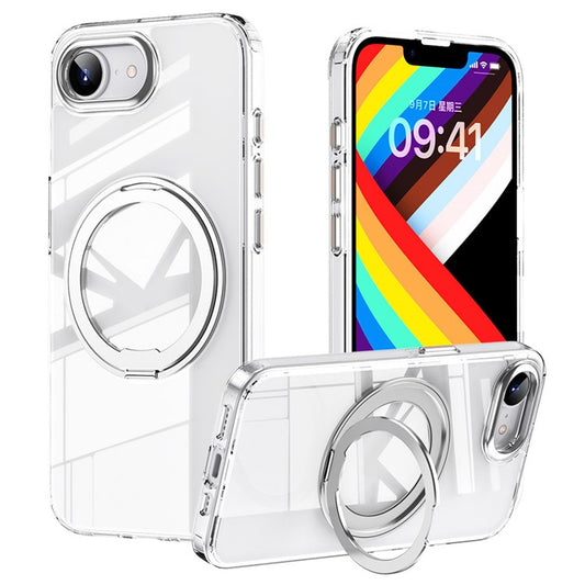 For iPhone 16e Case Compatible with MagSafe TPU + Acrylic + Kickstand Matte Phone Cove