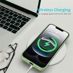 For iPhone 16e Case Drop Proof Liquid Silicone Soft Lining Back Phone Cover - TechGearPal