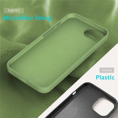 For iPhone 16e Case Drop Proof Liquid Silicone Soft Lining Back Phone Cover - TechGearPal