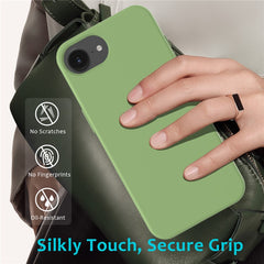 For iPhone 16e Case Drop Proof Liquid Silicone Soft Lining Back Phone Cover - TechGearPal