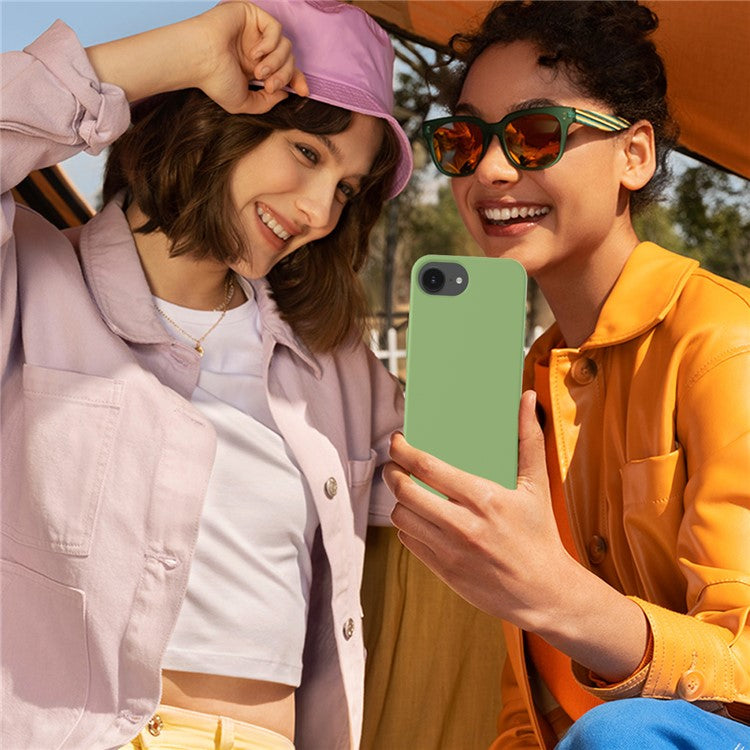 For iPhone 16e Case Drop Proof Liquid Silicone Soft Lining Back Phone Cover - TechGearPal
