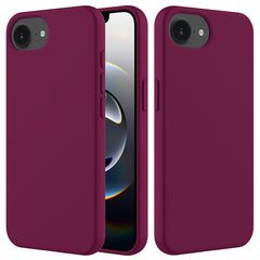 For iPhone 16e Case Drop Proof Liquid Silicone Soft Lining Back Phone Cover - TechGearPal