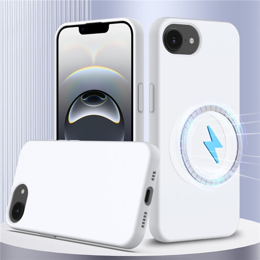 For iPhone 16e Case Compatible with MagSafe Anti-Drop Liquid Silicone Phone Cove