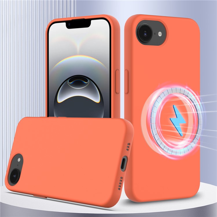 For iPhone 16e Case Compatible with MagSafe Anti-Drop Liquid Silicone Phone Cove - TechGearPal