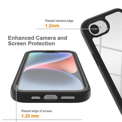 For iPhone 16e Case PC + TPU Phone Clear Back Cover with PET Screen Film - TechGearPal