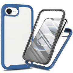 For iPhone 16e Case PC + TPU Phone Clear Back Cover with PET Screen Film - TechGearPal
