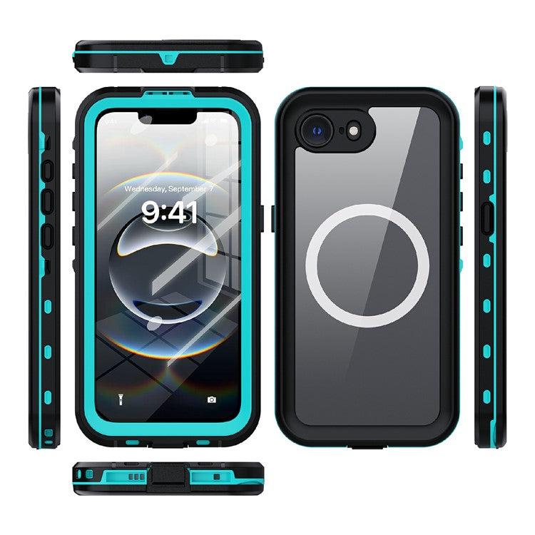 REDPEPPER Dot+ Series For iPhone 16e Phone Case Compatible with MagSafe IP68 Waterproof Clear Phone Cover - TechGearPal
