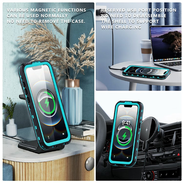 REDPEPPER Dot+ Series For iPhone 16e Phone Case Compatible with MagSafe IP68 Waterproof Clear Phone Cover - TechGearPal