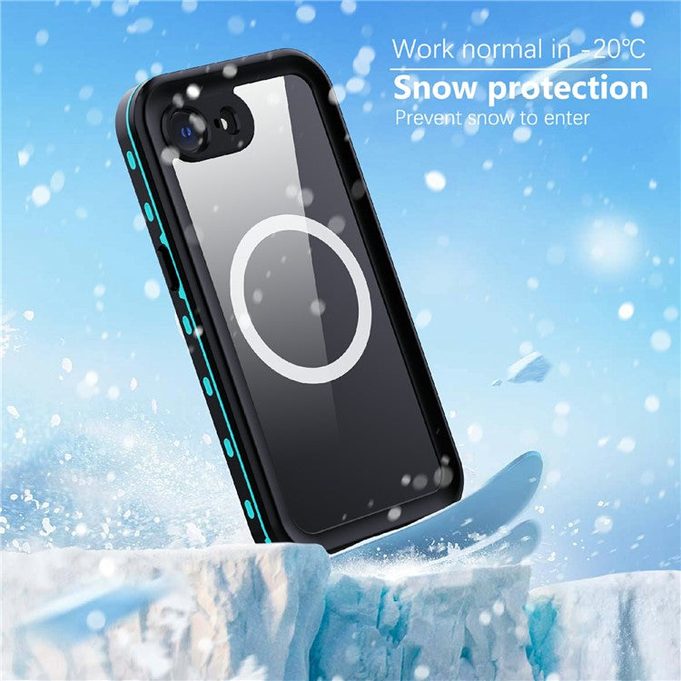 REDPEPPER Dot+ Series For iPhone 16e Phone Case Compatible with MagSafe IP68 Waterproof Clear Phone Cover - TechGearPal