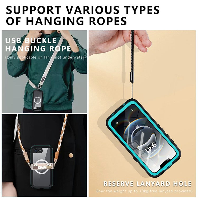 REDPEPPER Dot+ Series For iPhone 16e Phone Case Compatible with MagSafe IP68 Waterproof Clear Phone Cover - TechGearPal