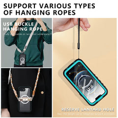 REDPEPPER Dot+ Series For iPhone 16e Phone Case Compatible with MagSafe IP68 Waterproof Clear Phone Cover - TechGearPal