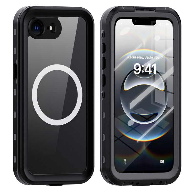 REDPEPPER Dot+ Series For iPhone 16e Phone Case Compatible with MagSafe IP68 Waterproof Clear Phone Cover - TechGearPal