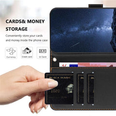 For Samsung Galaxy S23 Leather Case Wallet Stand Solid Color Anti Drop Phone Cover