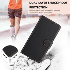 For Samsung Galaxy S23 Leather Case Wallet Stand Solid Color Anti Drop Phone Cover