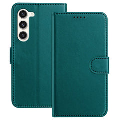 For Samsung Galaxy S23 Leather Case Wallet Stand Solid Color Anti Drop Phone Cover