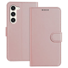 For Samsung Galaxy S23 Leather Case Wallet Stand Solid Color Anti Drop Phone Cover