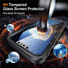 For iPhone 16e Compatible with MagSafe Case PC+TPU Phone Cover with Tempered Glass Screen Fil - TechGearPal