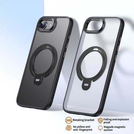 For iPhone 16e Phone Case Compatible with MagSafe Kickstand Matte Back Cover - TechGearPal