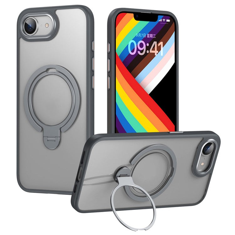 For iPhone 16e Phone Case Compatible with MagSafe Kickstand Matte Back Cover - TechGearPal