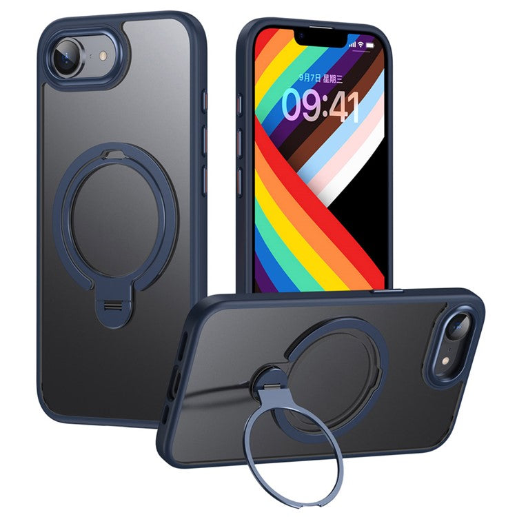 For iPhone 16e Phone Case Compatible with MagSafe Kickstand Matte Back Cover - TechGearPal