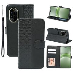 For Huawei nova 13 Pro 5G Case Anti Scratch Splicing Imprinted Rhombus Leather Phone Cover