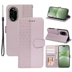 For Huawei nova 13 Pro 5G Case Anti Scratch Splicing Imprinted Rhombus Leather Phone Cover