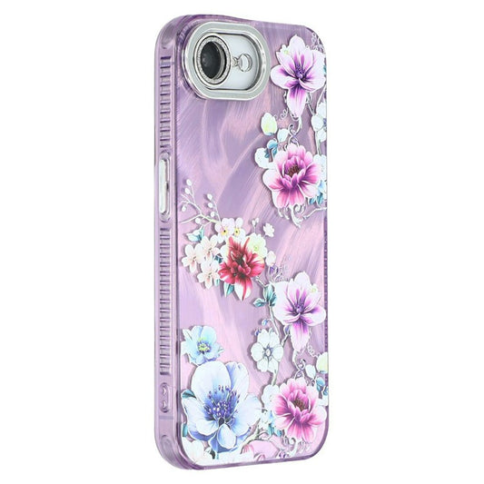 For iPhone 16e Case with Glass Lens Film Electroplated IMD TPU+PC Phone Back Cover - TechGearPal
