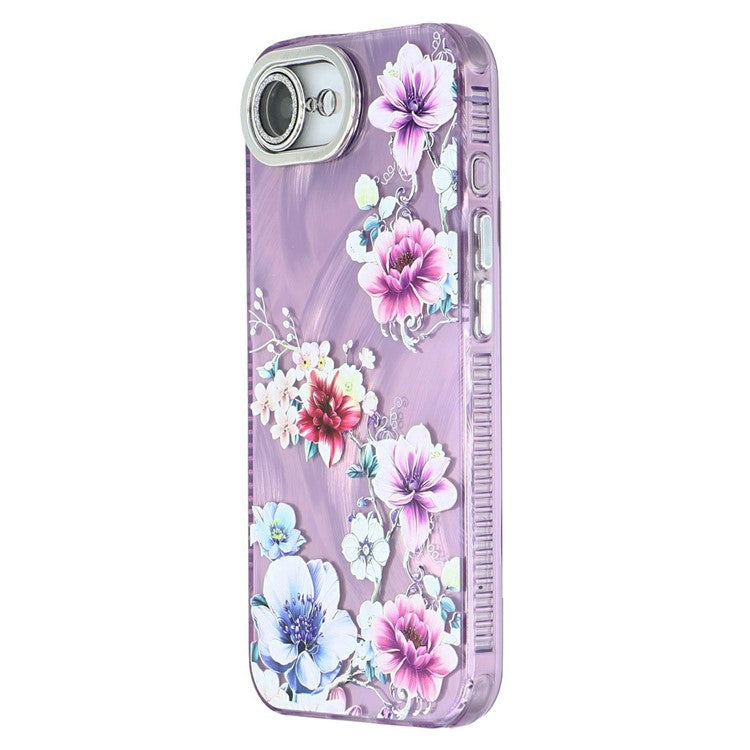 For iPhone 16e Case with Glass Lens Film Electroplated IMD TPU+PC Phone Back Cover - TechGearPal