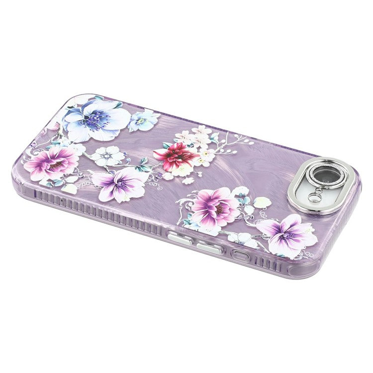 For iPhone 16e Case with Glass Lens Film Electroplated IMD TPU+PC Phone Back Cover - TechGearPal